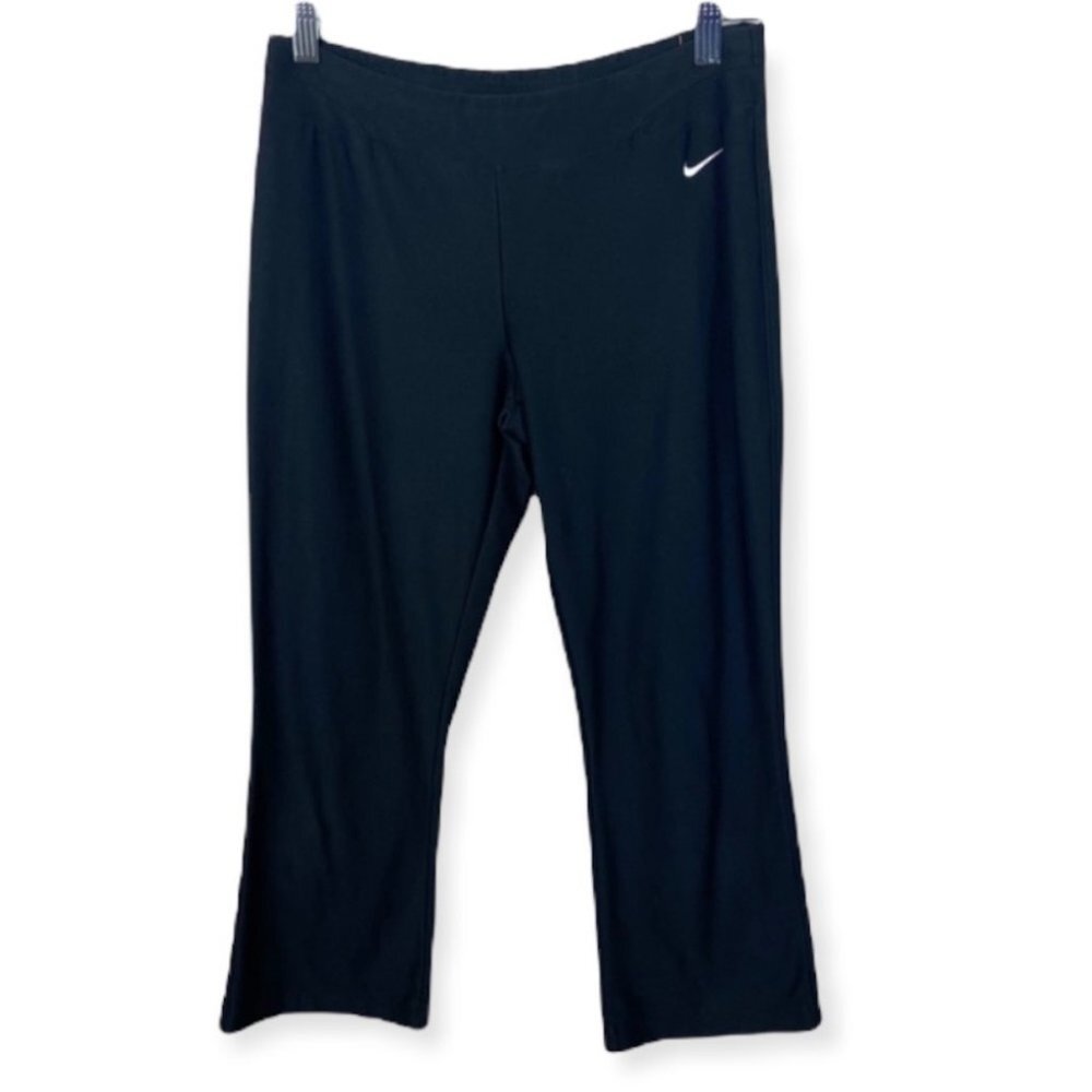 Nike Dri Fit Black Crop Training Pants Leggings Size Small Capri Running Active